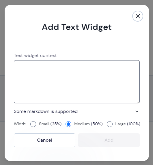 Fill in the desired content and select