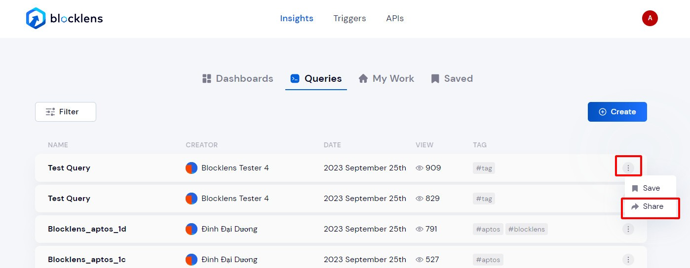 Click the three-dot menu